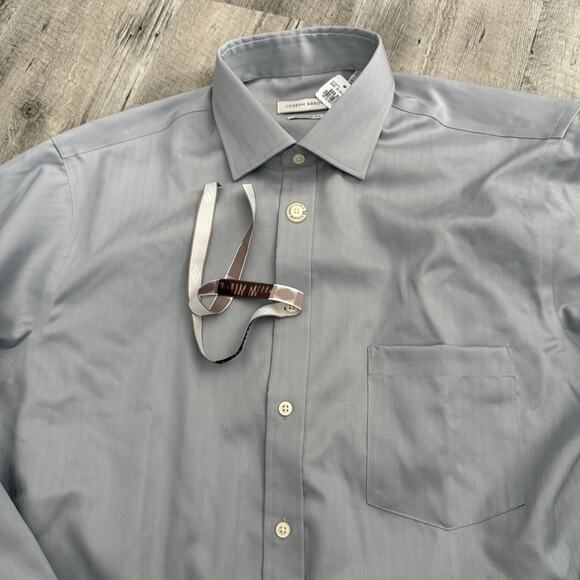 Joseph Abboud Dress Shirt Mens 16.5 - 36/37 Regular Fit Gray 100% Cotton Spread - Picture 1 of 6